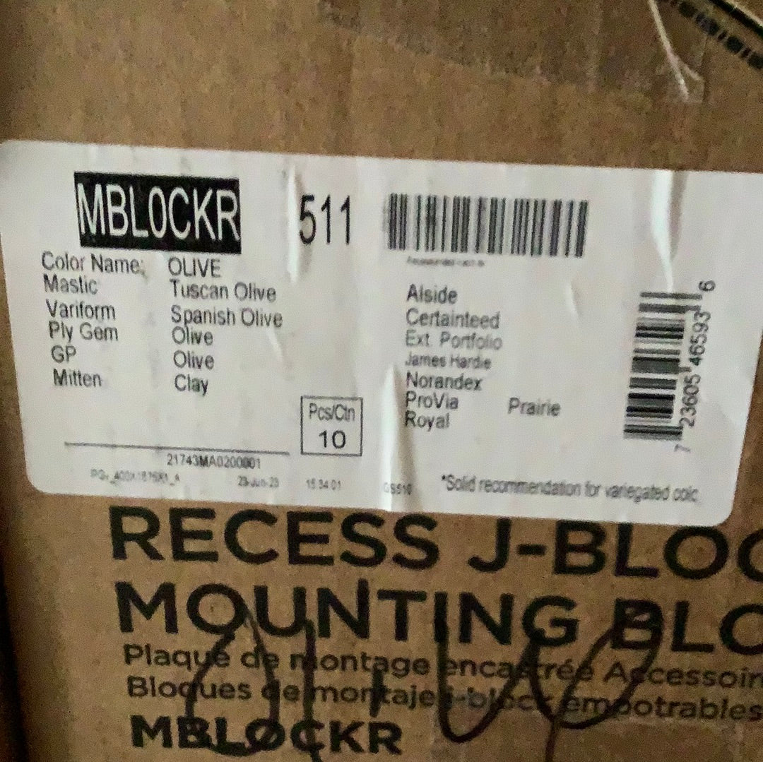 Split Block - Spanish Olive