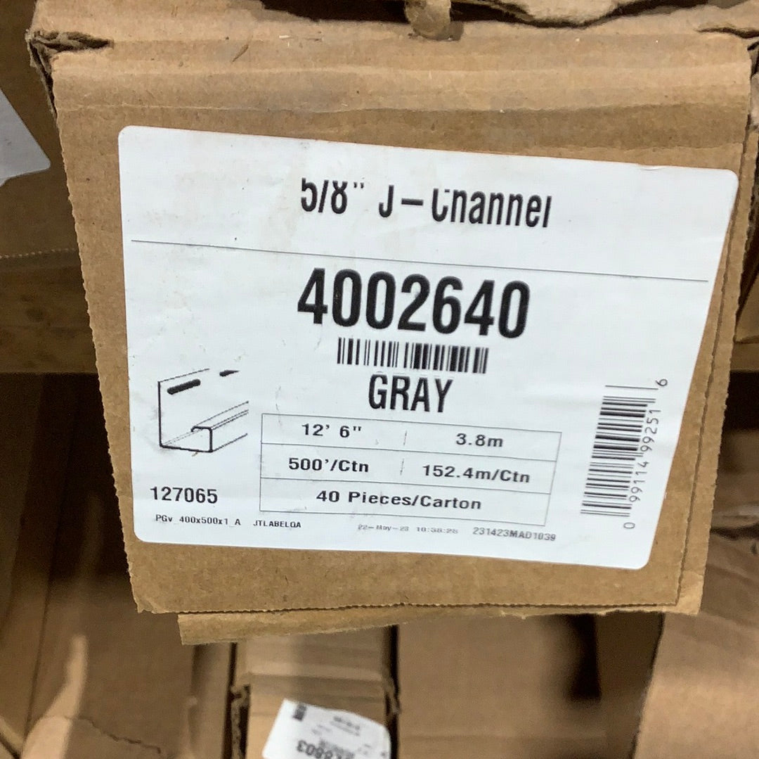 J-Ch 5/8"- Georgian Gray