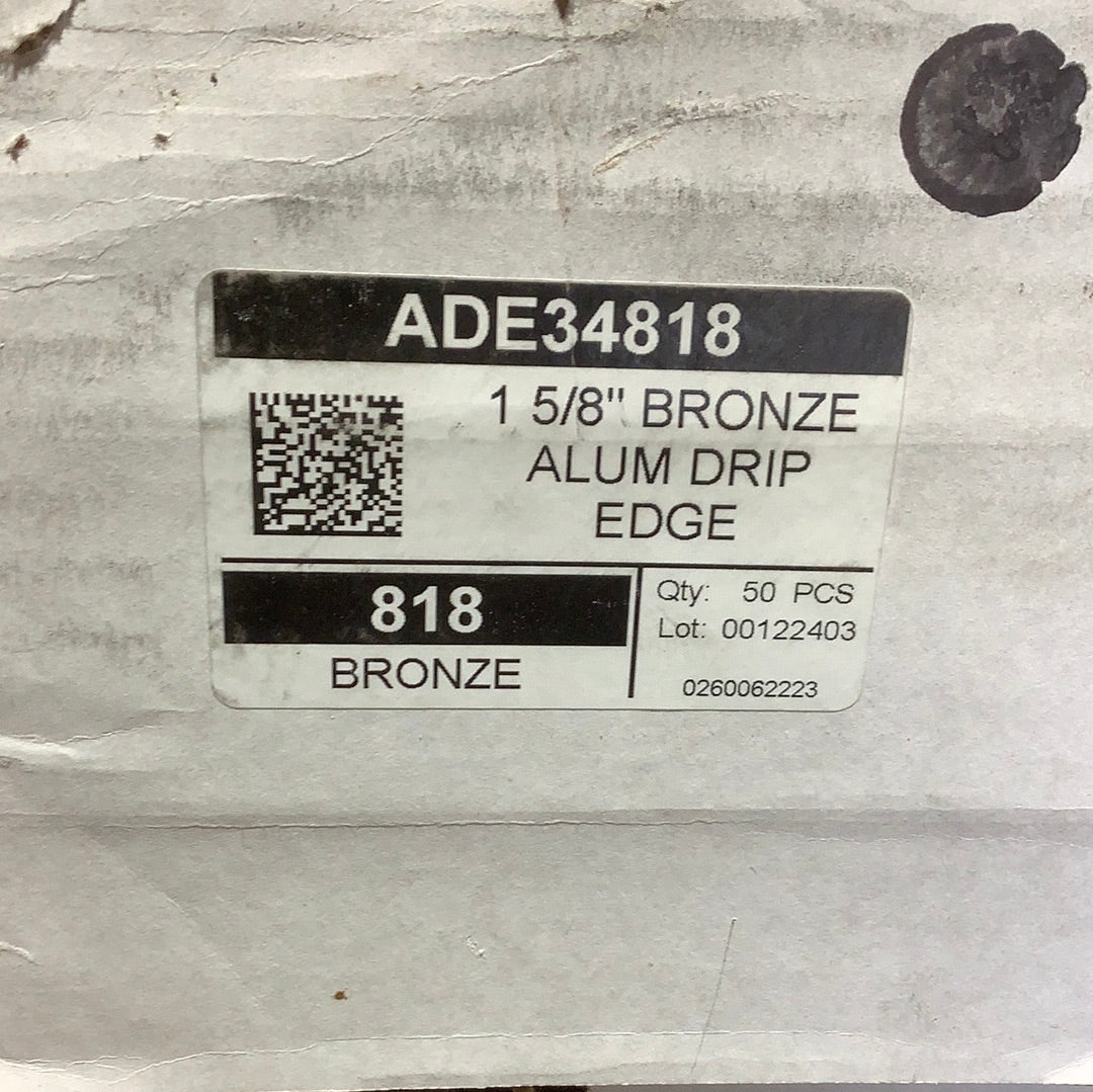 ADE34- 1-1/2” Drip Edge- Bronze 818