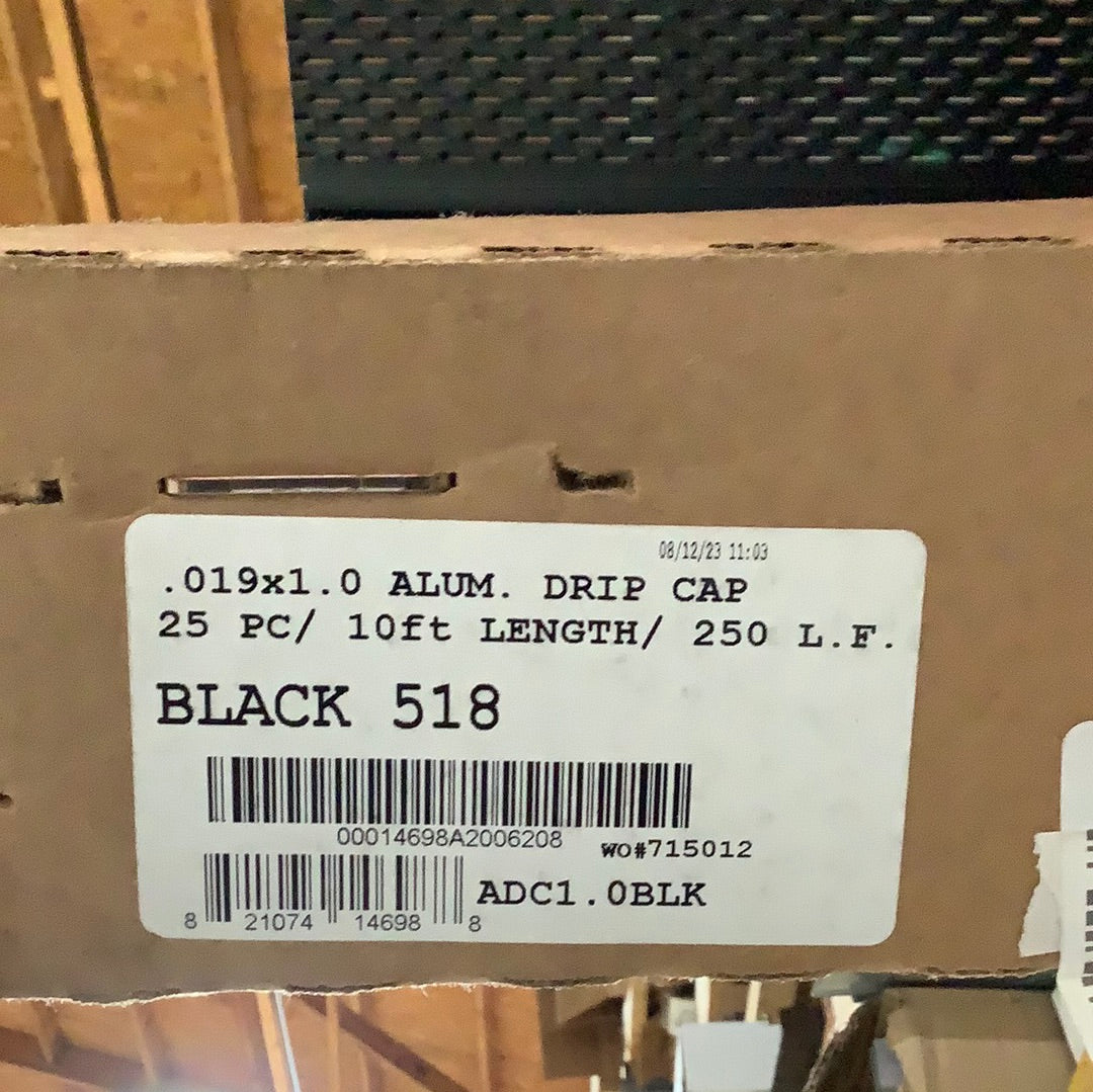 Z190-1” Z bar- Black Quality Aluminum