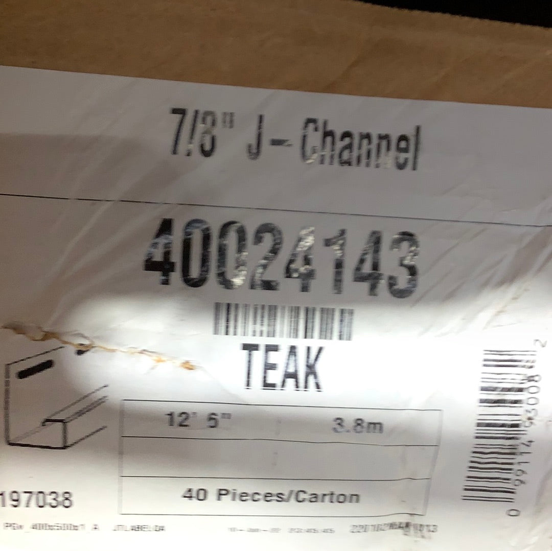 7/8” J-Ch - Teak