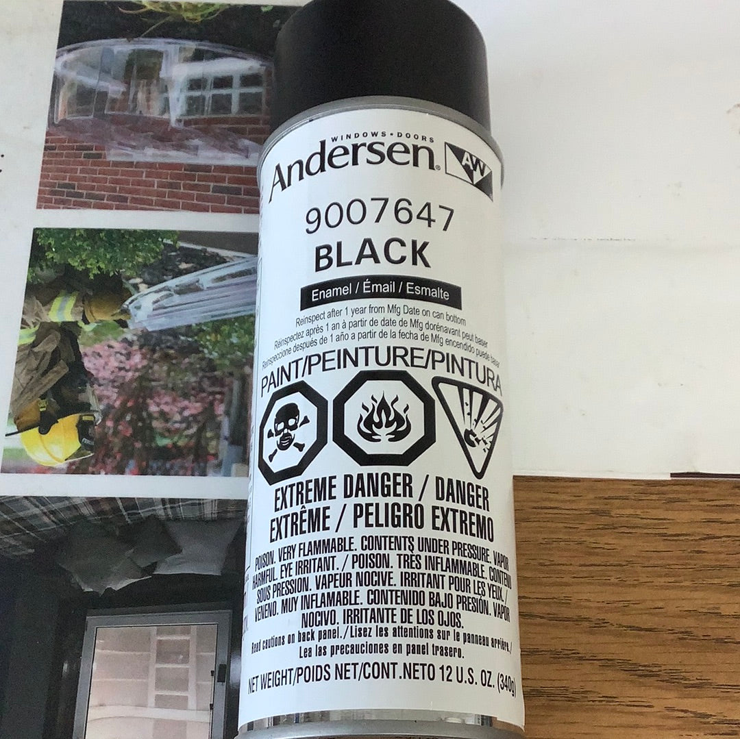 Andersen 12oz Spray Paint Can - Black