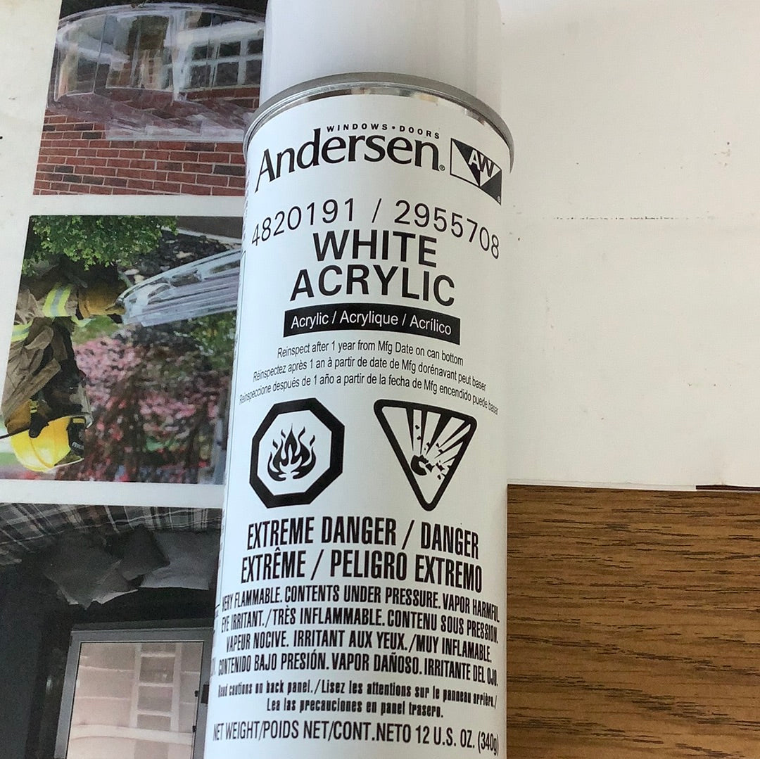 Andersen 12oz Spray Paint Can - White Acrylic