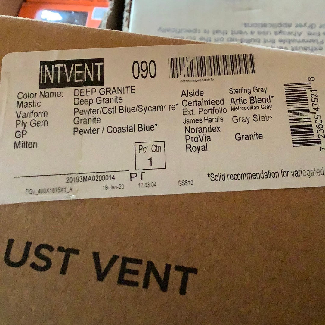 Intake/Exhaust Vent 4” - Pewter 090