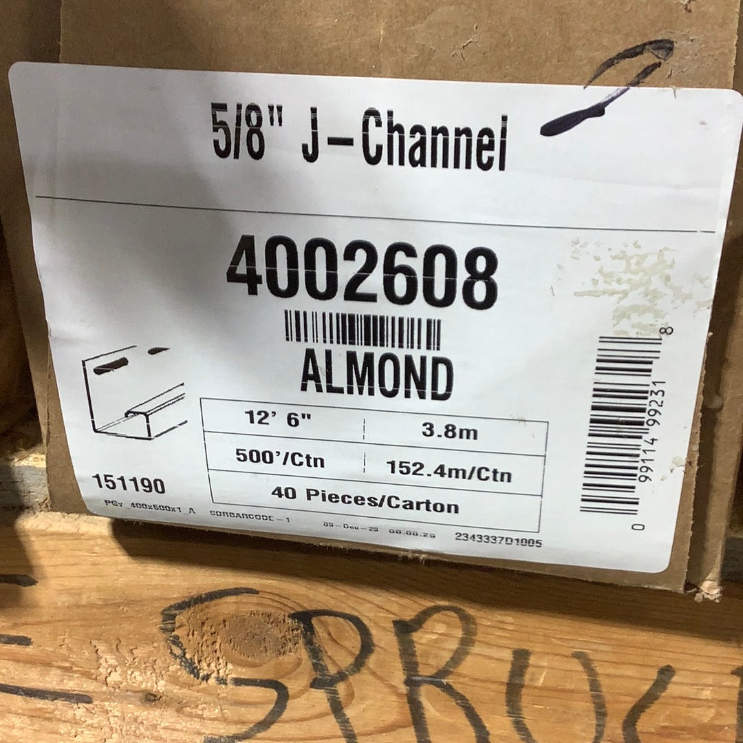 J-Ch 5/8"- Nat. Almond
