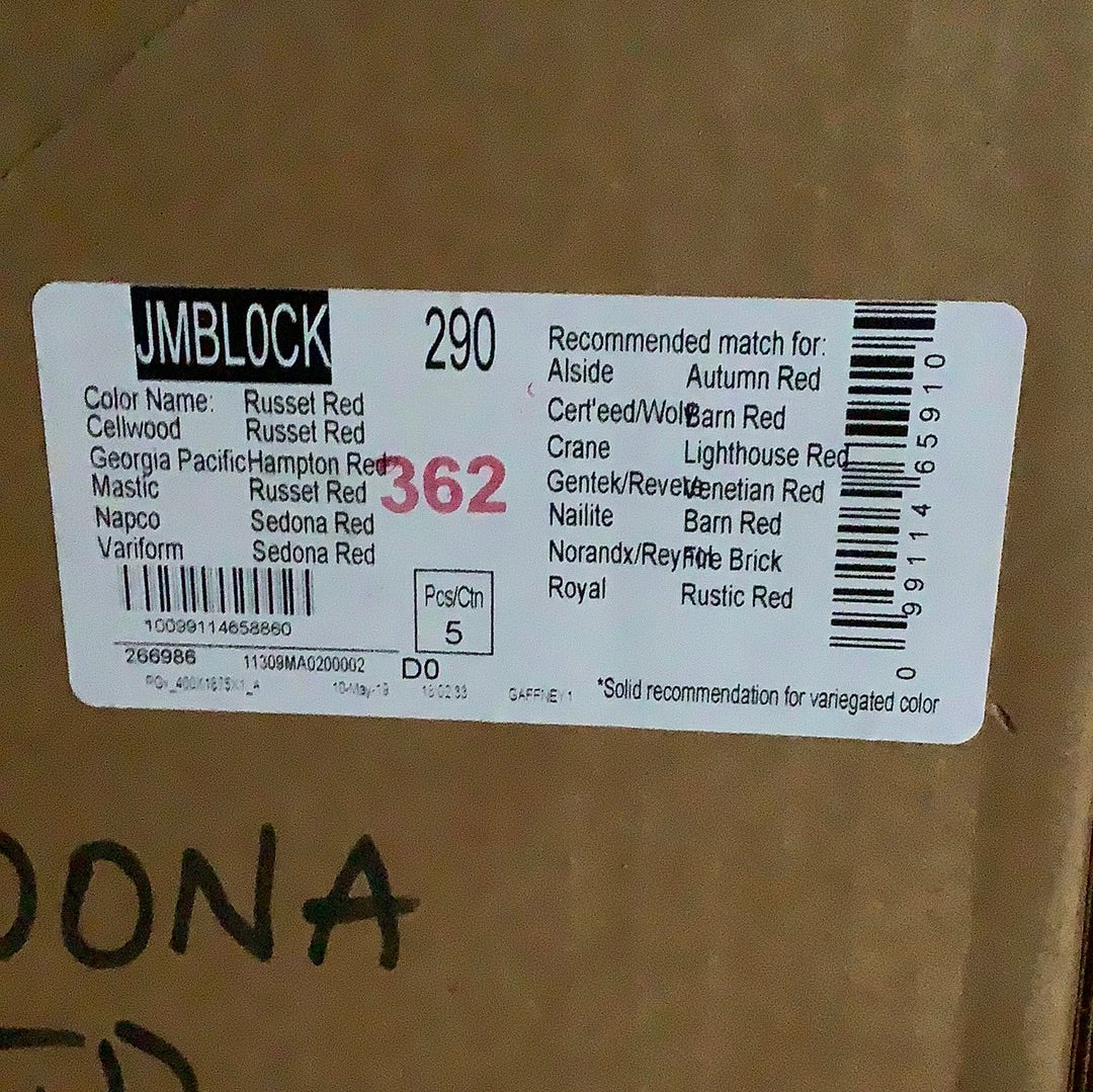 Jumbo Block (JM block) - Sedona Red