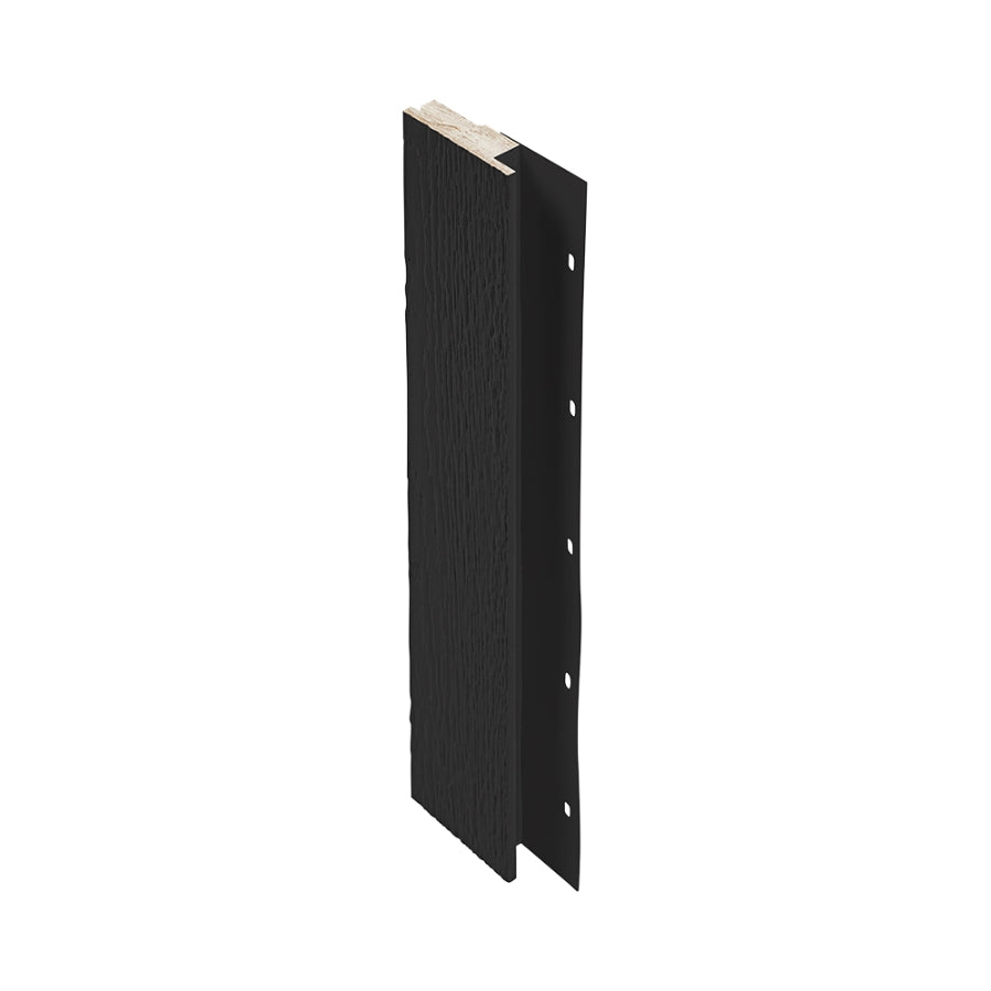 Diamond Kote® 5/4 in. x 3 in. x 10 ft. Rabbeted Woodgrain Inside Corner w/Nail Fin White