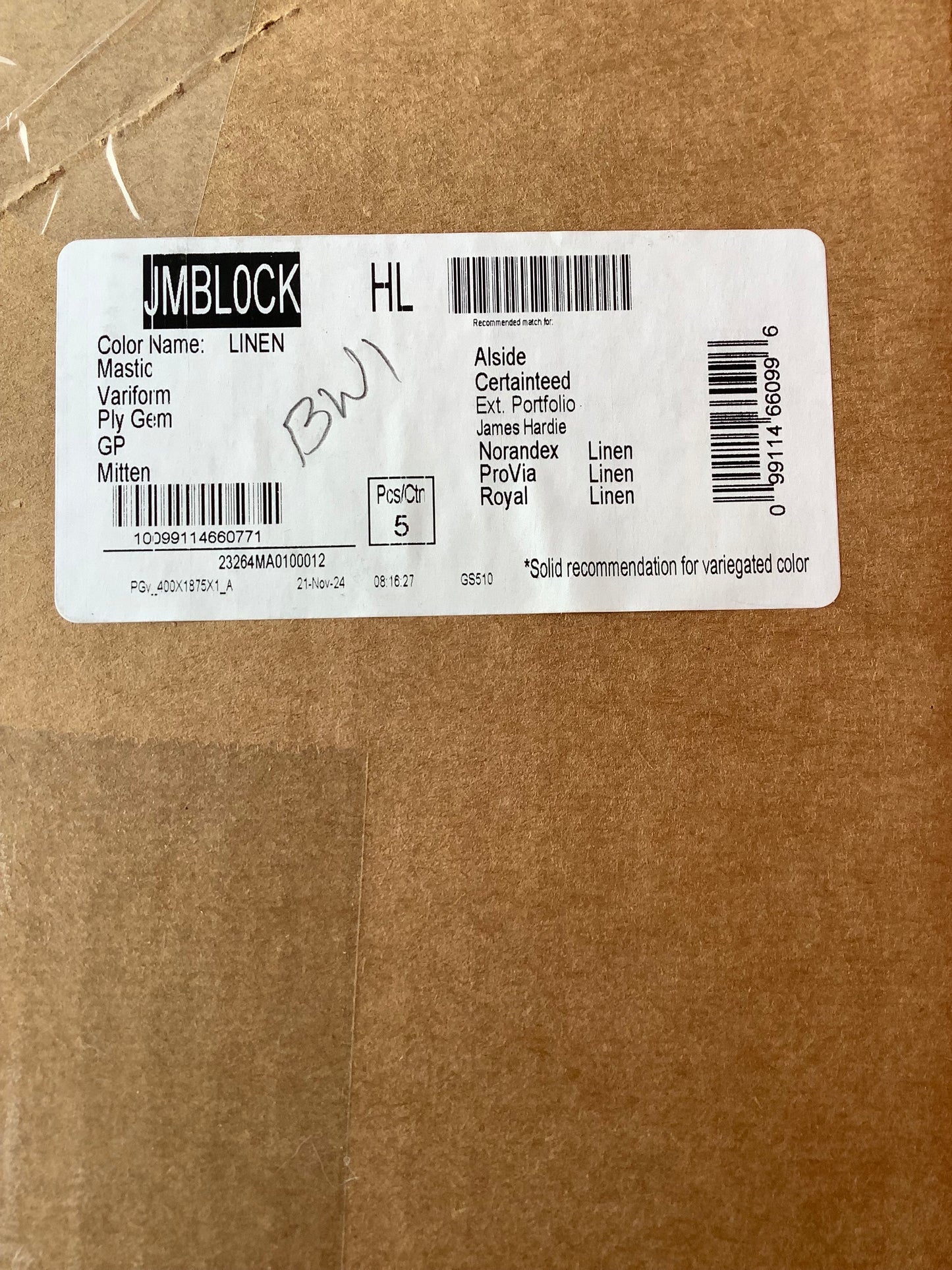 Jumbo Block (JM block) - Linen HL