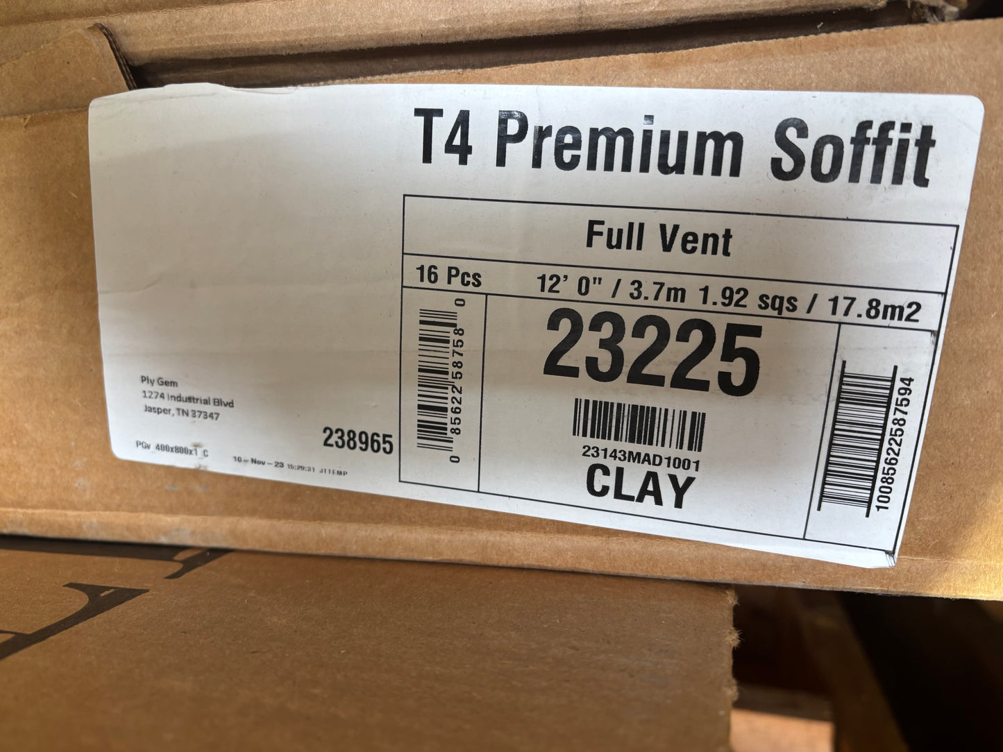 T4 - Vinyl Full Vent - Clay