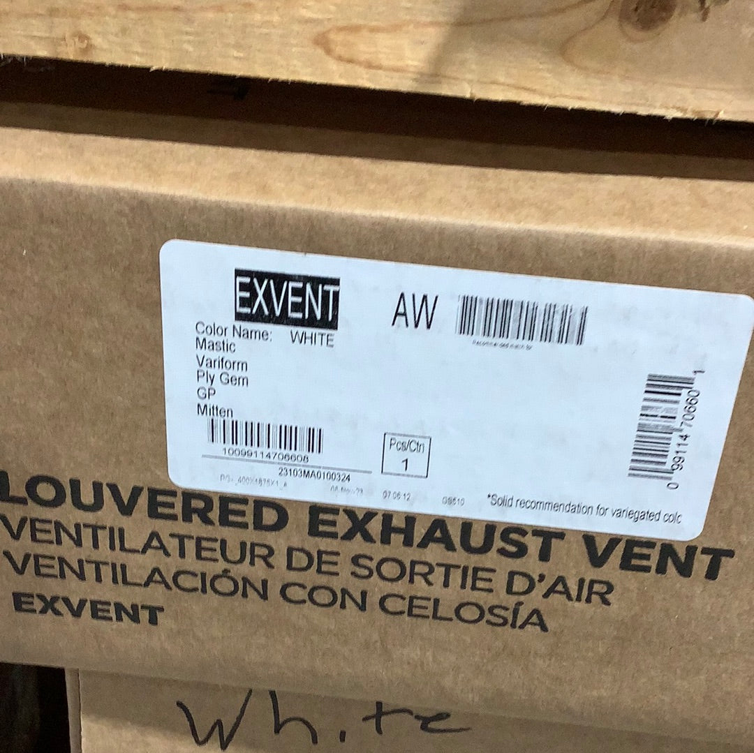 Dryer Vent - White