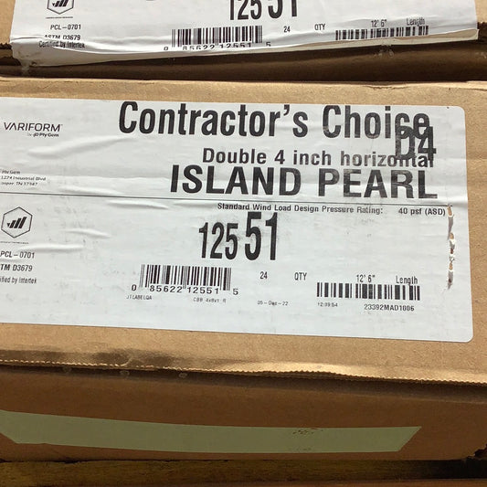 D4 - Contractor’s Choice - Island Pearl