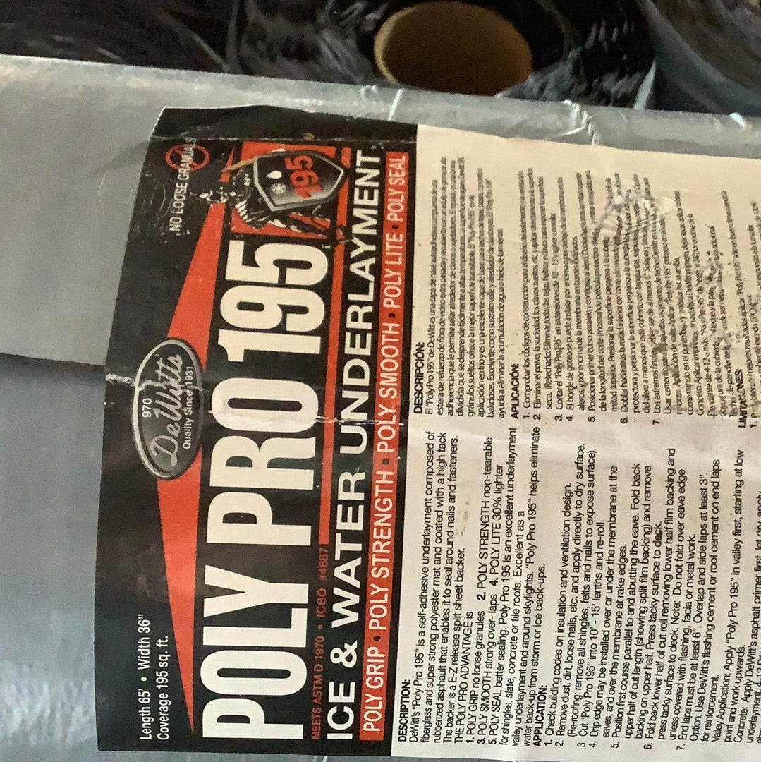 Ice & Water Shield Poly Pro 195 (Hi-Temp)