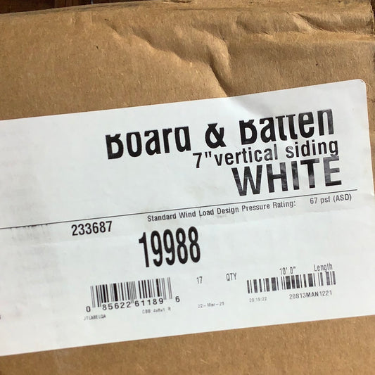 Board and Batten - White