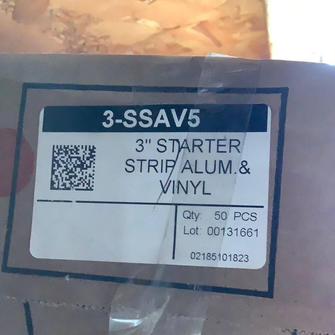 3” Starter Strip Alum & Vinyl