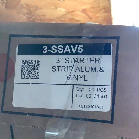 3” Starter Strip Alum & Vinyl