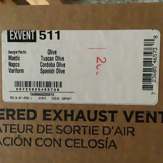 Dryer Vent - Spanish Olive