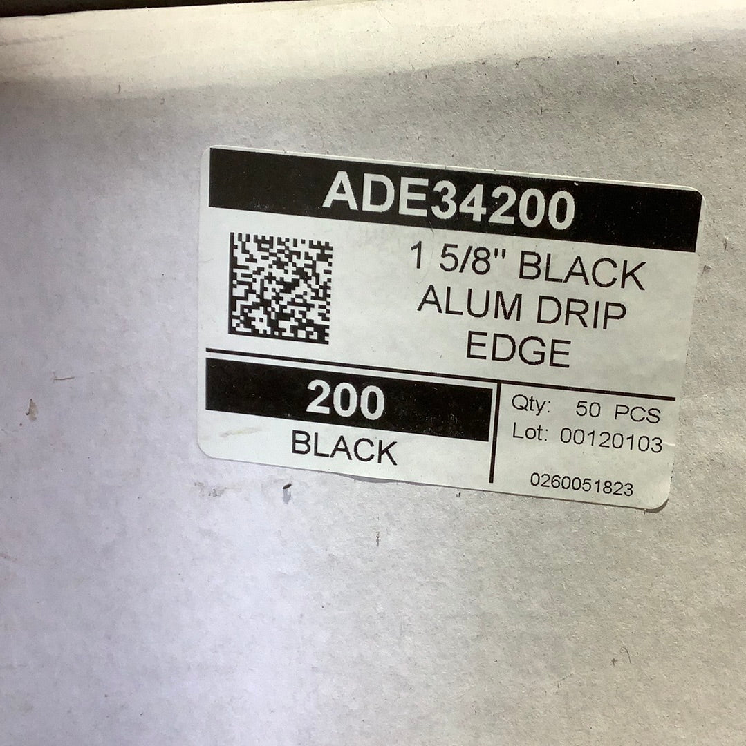 ADE34- 1-1/2” Drip Edge- Black -200