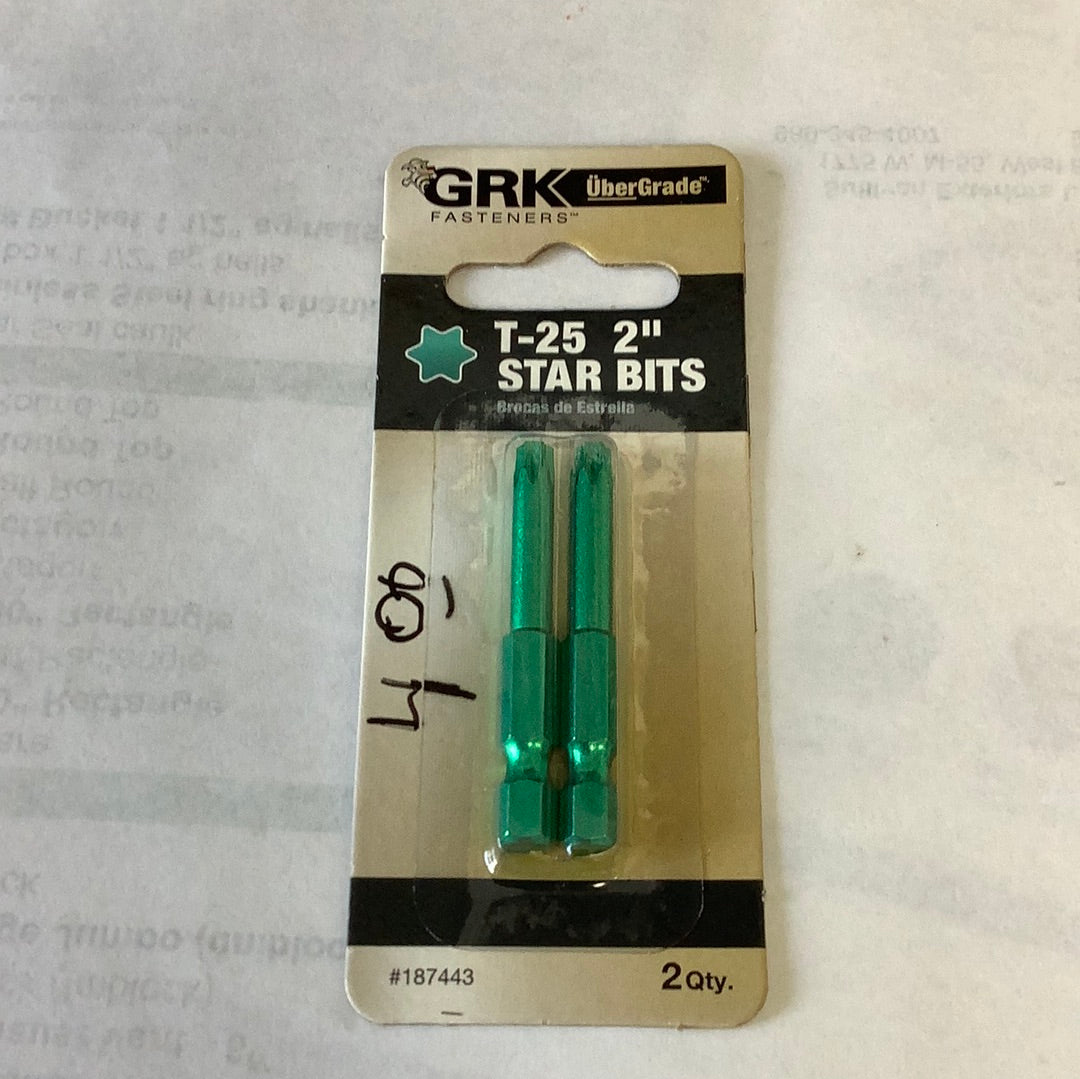 GRK T-25 - 2” Star Bits