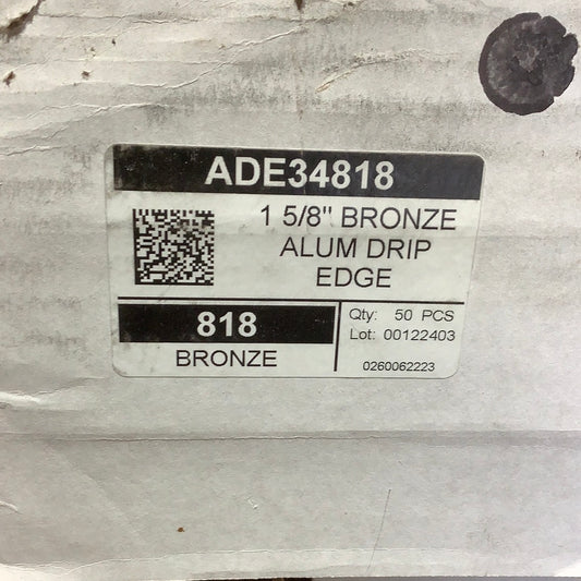 ADE34- 1-1/2” Drip Edge- Bronze 818