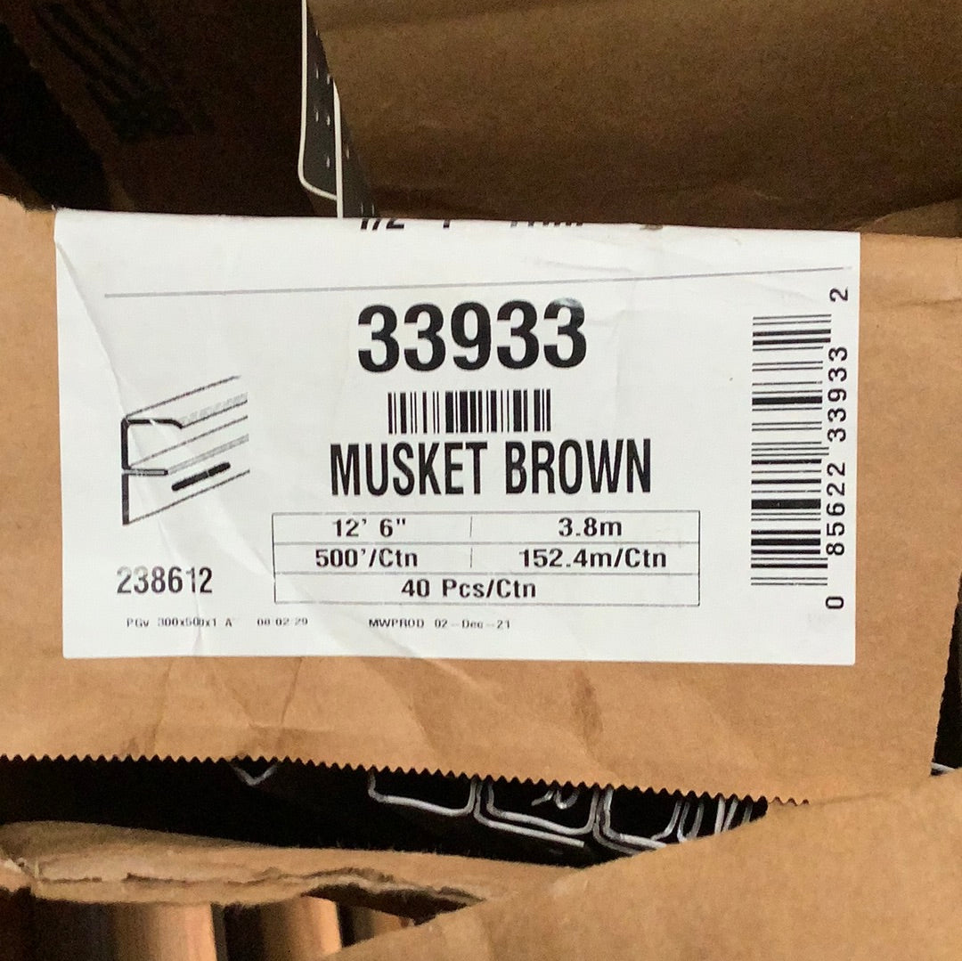 Vinyl F Channel - Musket Brown