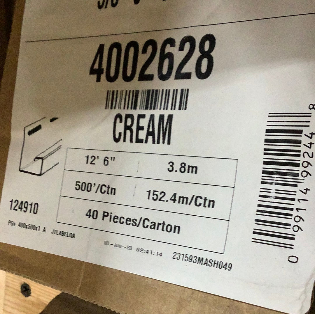 J-Ch 5/8"- Classic Cream