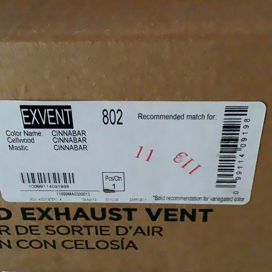 Dryer Vent - Cinnabar 802