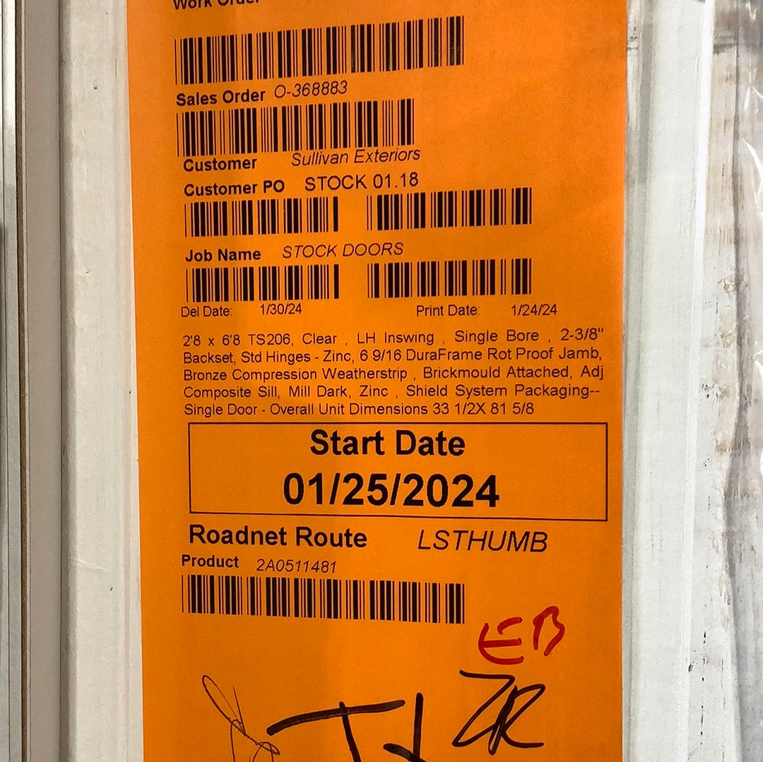 Door - TS206 2868 Half Light LH - 6 9/16” jamb