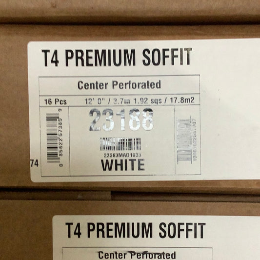 T4 - Vinyl Center Vent - White