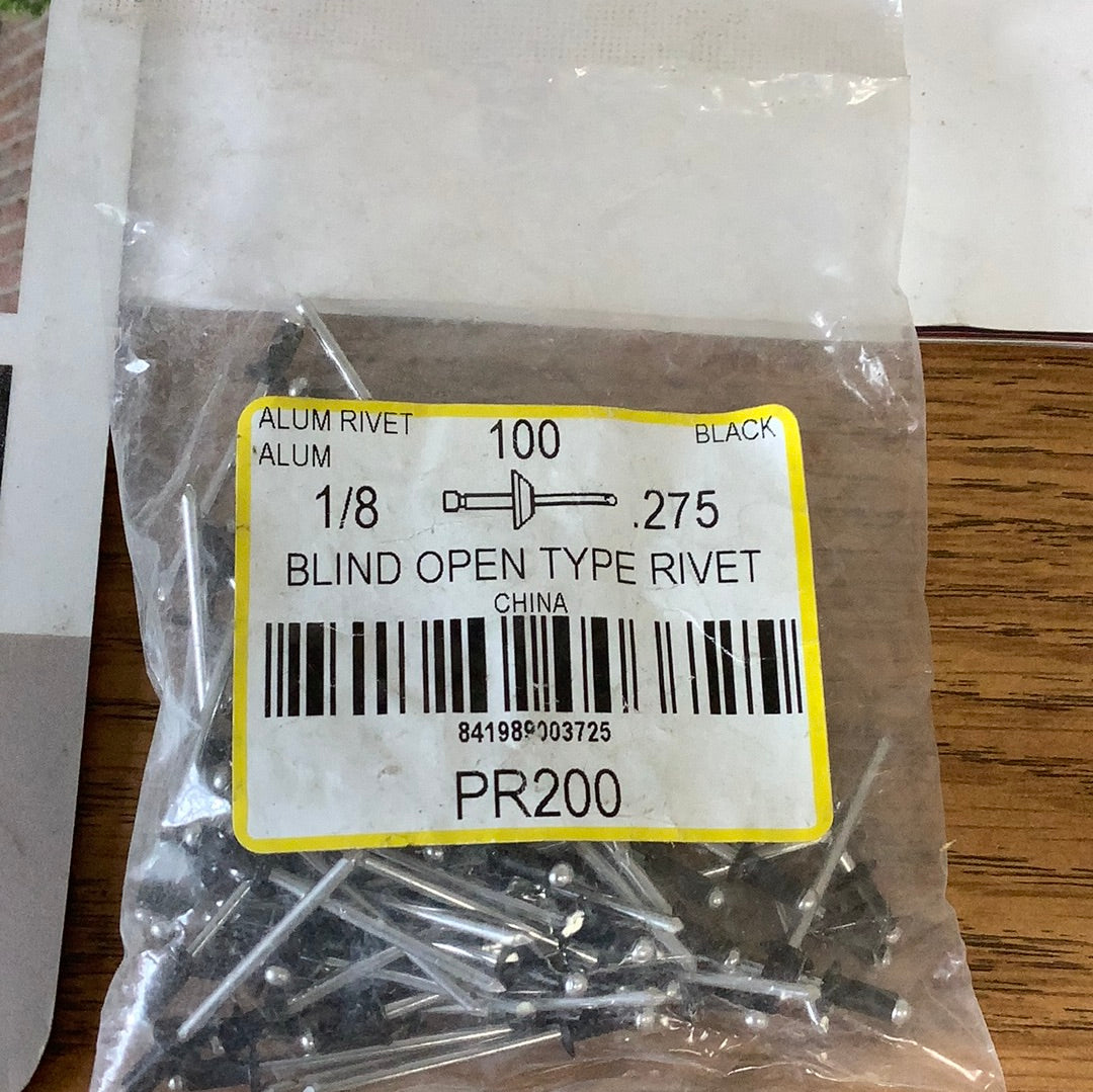 Pop Rivet - 1/8” - Black
