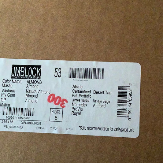 Jumbo Block (Fm block) - Natural Almond