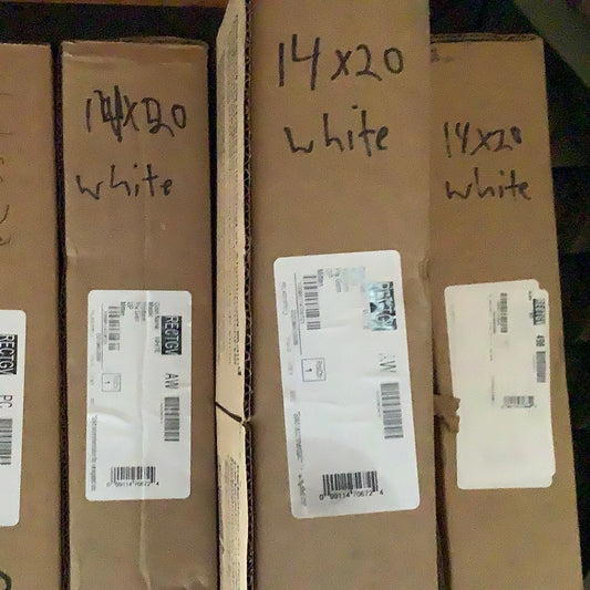 14” x 20” Rectangle Gable Vent - White
