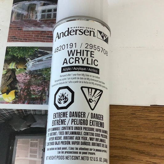 Andersen 12oz Spray Paint Can - White Acrylic