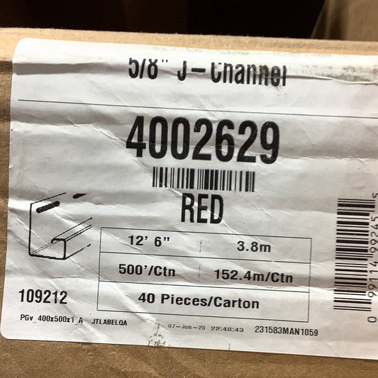J-Ch 5/8"- Sedona Red