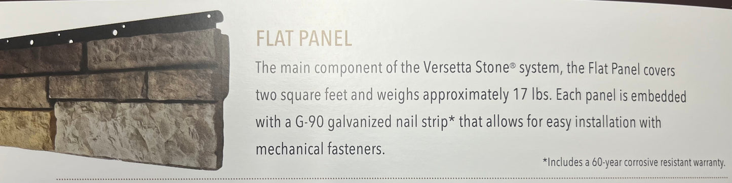 Versetta Stone- Ledgestone Mission Point (Flats) pack