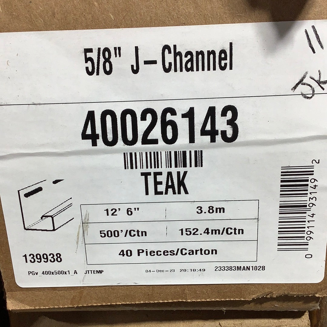 J-Ch 5/8"- Teak