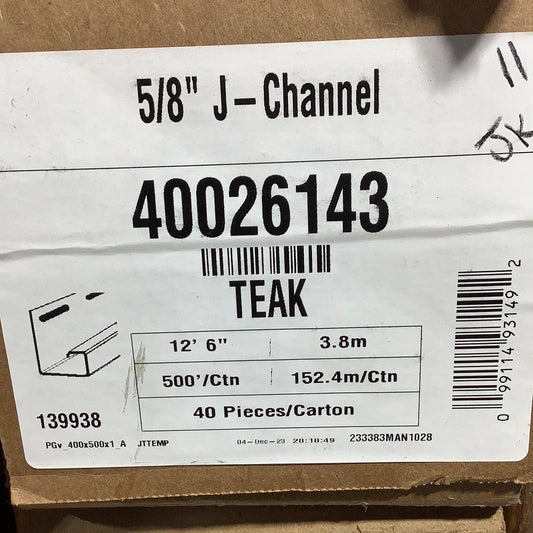 J-Ch 5/8"- Teak