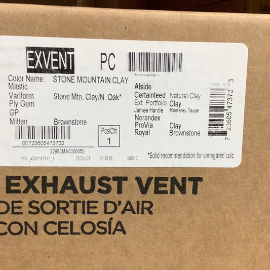 Dryer Vent - Clay