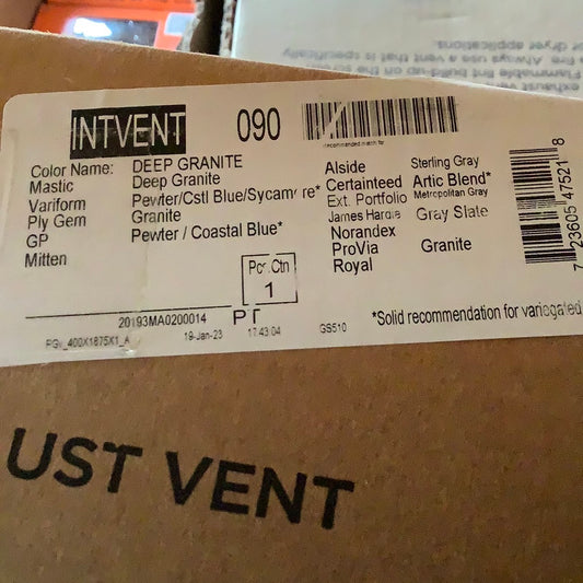 Intake/Exhaust Vent 4” - Pewter 090
