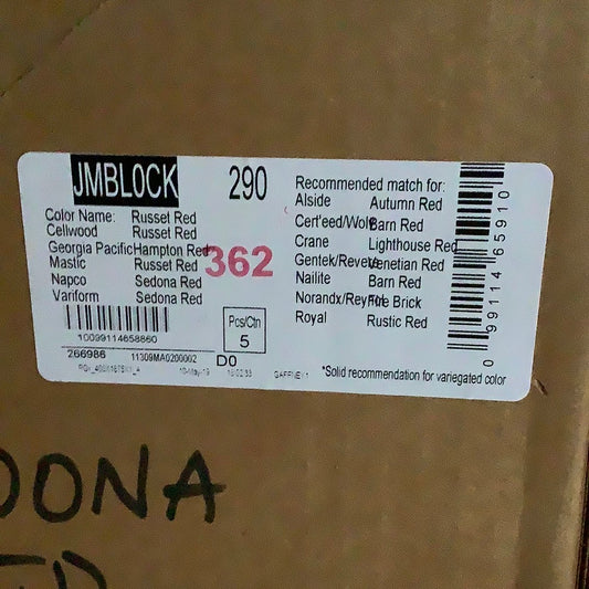 Jumbo Block (JM block) - Sedona Red