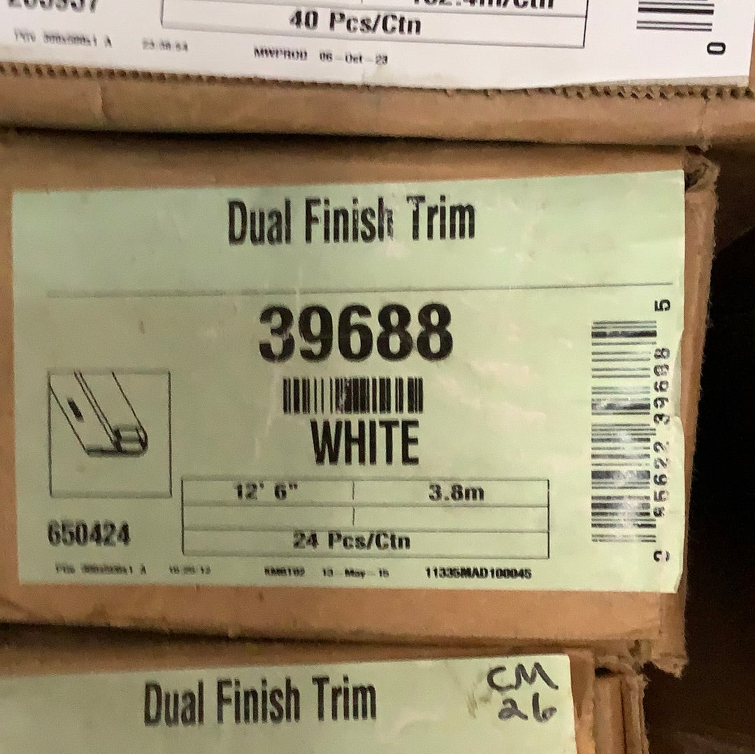 Dual Undersill Trim - White