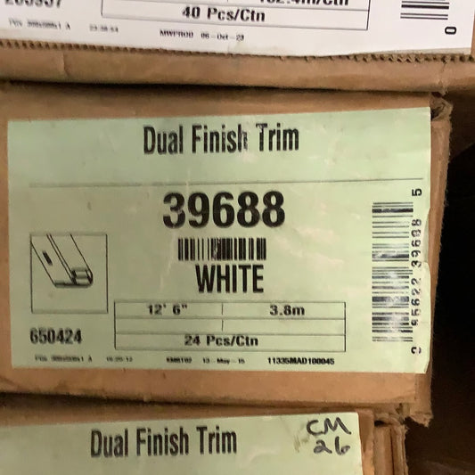 Dual Undersill Trim - White