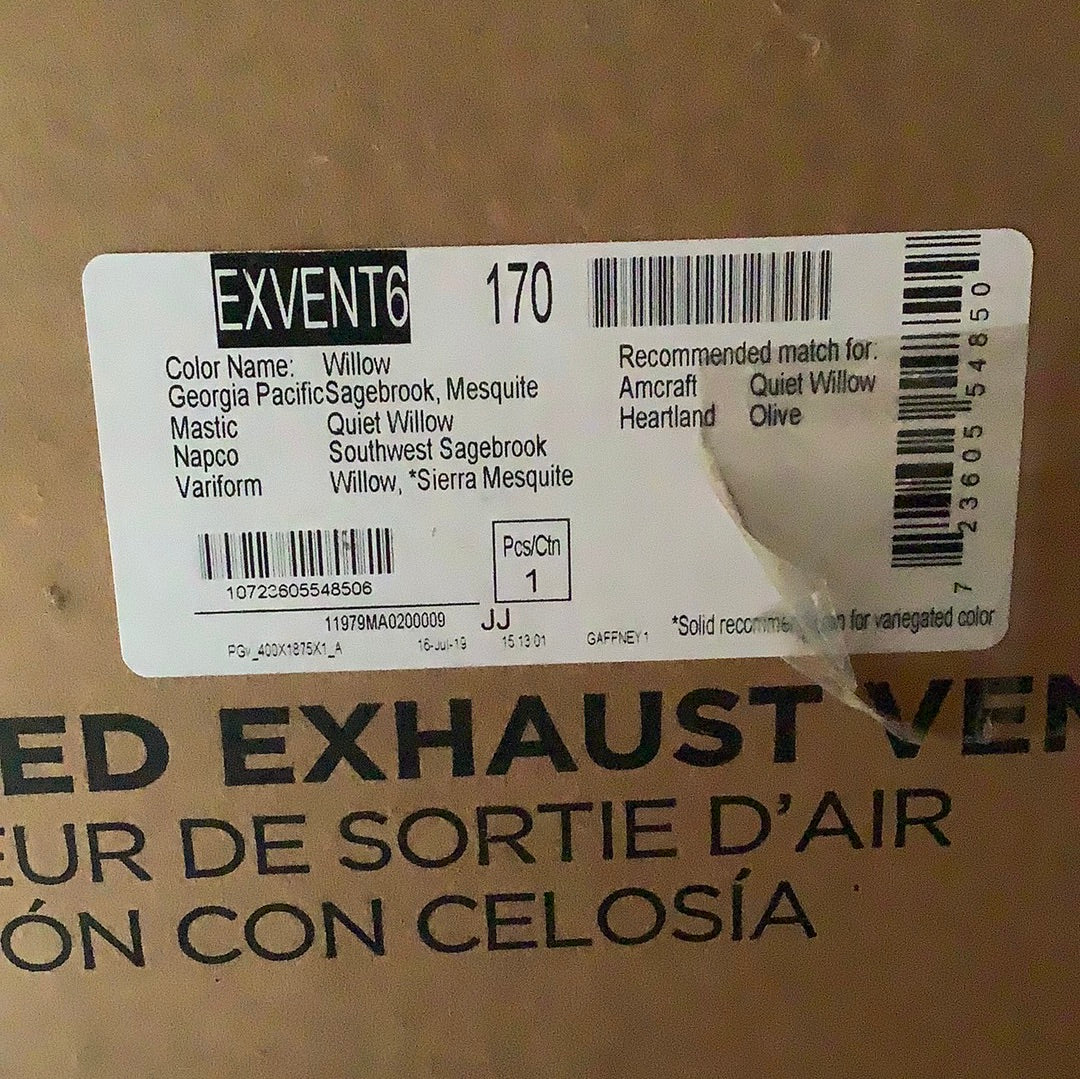 Intake/Exhaust Vent 6” - Dublin