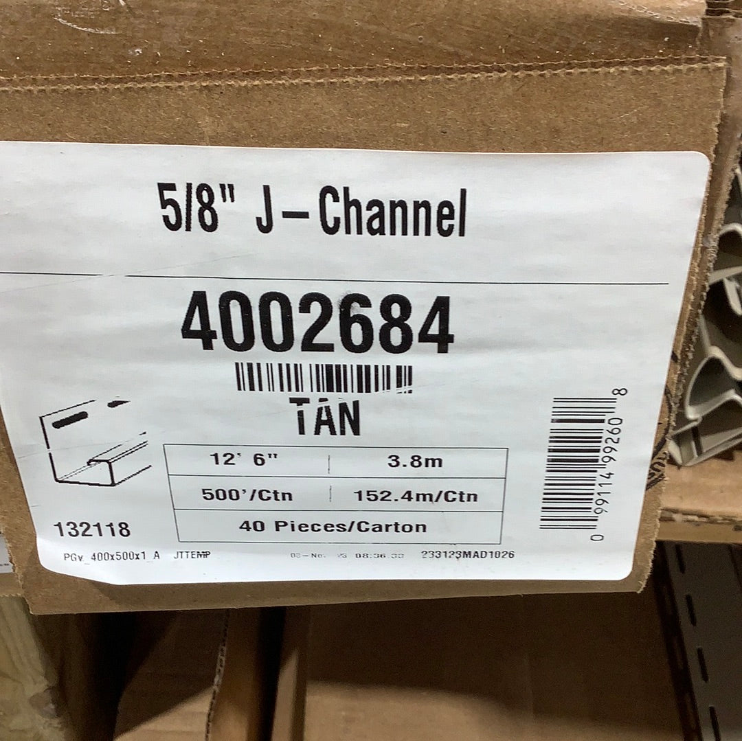 J-Ch 5/8"- Sandy Tan/ Wicker