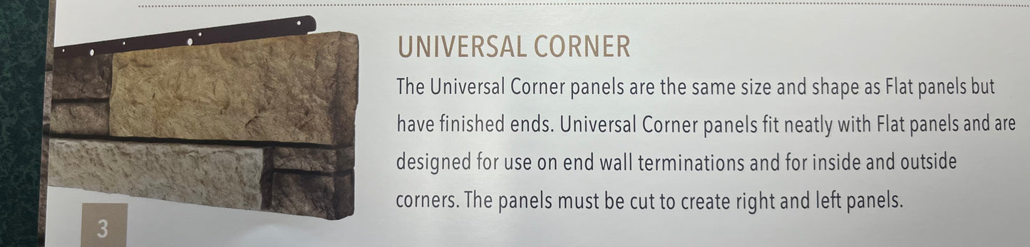 Versetta Stone- Ledgestone Mission Point (Corners) pack