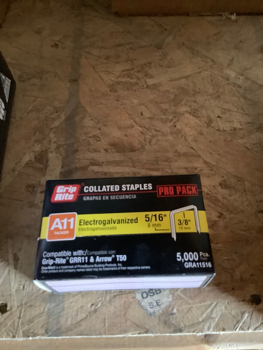 Grip Rite - Hammer Tacker Staples- 5/16”