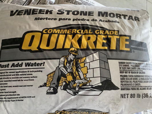 Stone Veneer Mortar Bag - 80lb