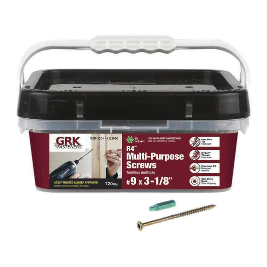 GRK Multi Purpose Screws - #9 x 3-1/8”