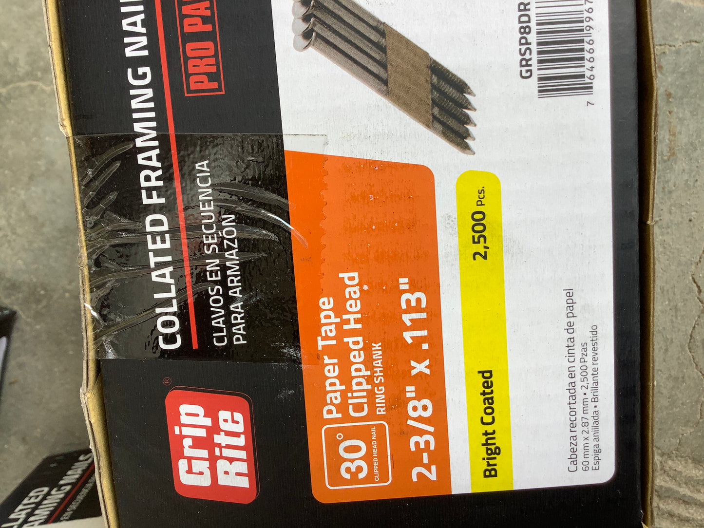 8 Penny Collated Framing Nails 2-3/8” x .113”