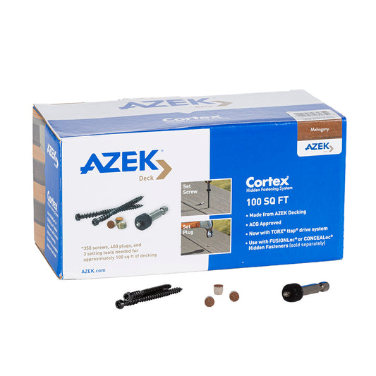 CORTEX W-PLUGS VINTAGE MAHOGANY FASTENER AZEK 100 SQ FT/BOX