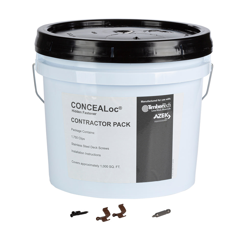 CLOCBULK CONCEALOC HIDDEN DECK FASTENER TIMBERTECH 1000 SQFT/BUCKET